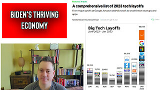 The Friday Vlog Tech Layoff's In Biden's Thriving Economy