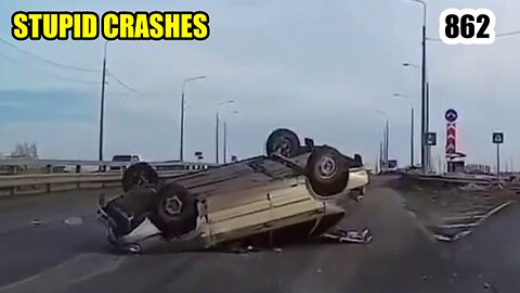 Stupid crashes 862 March 2024 car crash compilation