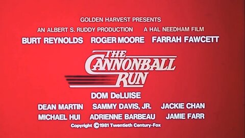 The Cannonball Run (1981) Original U.S. Theatrical Trailer - All-Star Classic Comedy