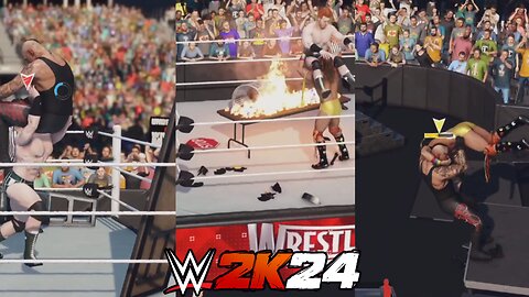 WWE 2K24: The Undertaker VS Ultimate Warrior VS Sheamus - Falls Count Anywhere