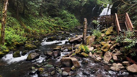 13 MINUTES OF SOOTHING SILENCE! | Waterfalls & Creeks | McDowell Creek County Park | Oregon | 4K