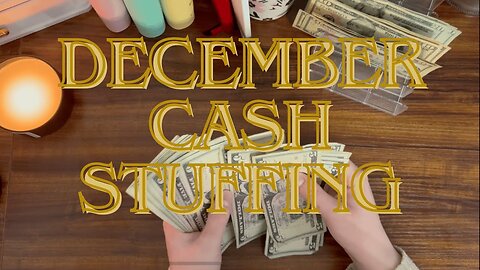 DECEMBER CASH STUFFING|$353|BUDGEY BY PAYCHECK|ZERO BASED BUDGET #daveramseyinspired