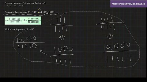 Comparisons and Estimation: Problem 3