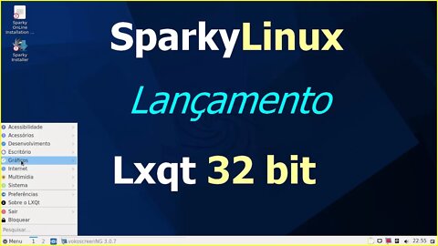 Lançamento SparkyLinux Lxqt 32 bit Leve, rápido e simples. Excelente distro base Debian 11 Bullseye