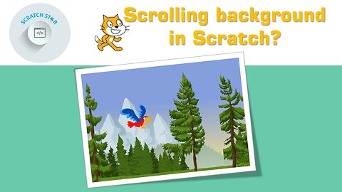 How to scroll background in Scratch
