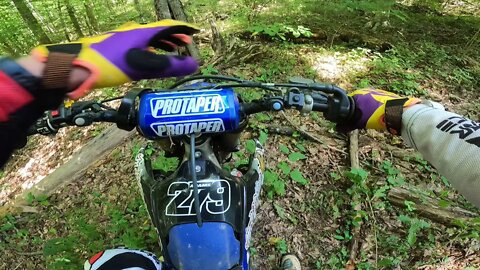 Bashing in Trail 4 on the YZ450F! (OVERGROWTH)