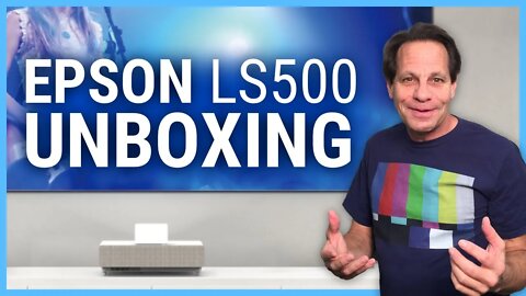 Epson LS500 UST Projector and Screen Unboxing