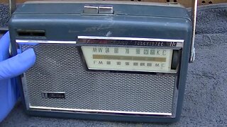 1961 Japan Toshiba AM FM Transistor Radio 10TL 429F Restore