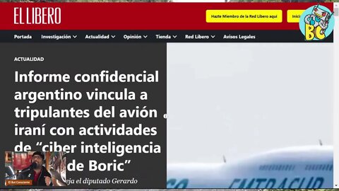 Informe argentino vincula trips. de avión iraní con activ. de “ciber inteligencia a favor de Boric”