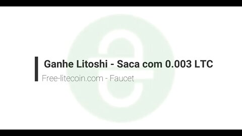 Faucet - Free-litecoin - Saca com 0,004 LTC - Paga de hora em hora - Rev 0.1 Ativo 160321