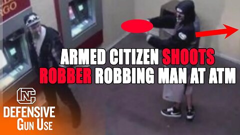 Armed Citizen Shoots Robber Robbing Man At ATM