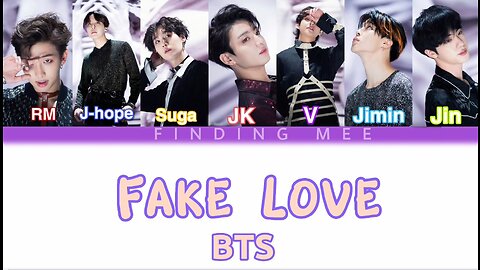 BTS - Fake Love (Color Coded Lyrics Rom-Ind)