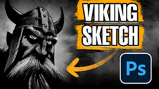 Drawing a Viking Warrior - Time Lapse