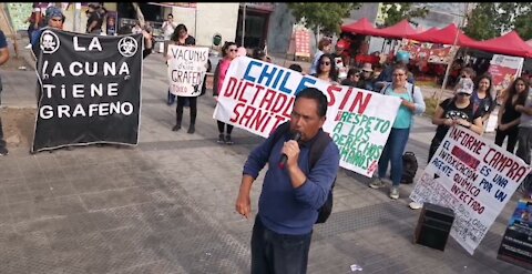 Protestas contra la dictadura sanitaria en Chile en Persa Bio Bio (Diciembre de 2021)