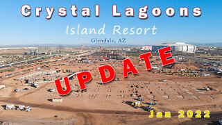 Part 3 - (4K) Crystal Lagoons Island Resort Project update, located in Glendale AZ