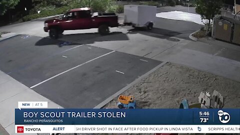 Boy Scout trailer full of camping equipment stolen