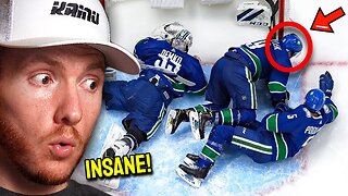 HOCKEY NOOB reacts to CRAZY NHL GOALS that Actually COUNTED!