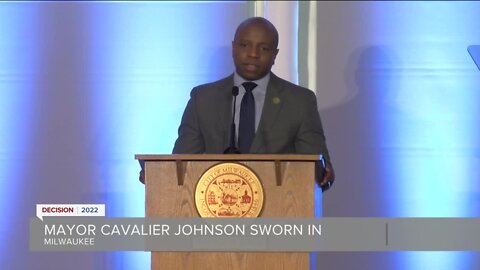 Cavalier Johnson sworn in as 45th Mayor of Milwaukee