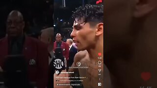 Ryan Garcia Post Fight message #boxing #box #ryangarcia #shorts #showtime #short #tankdavis #media