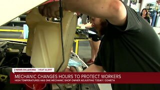 Coweta mechanic shop changes hours to protect employees from extreme heat