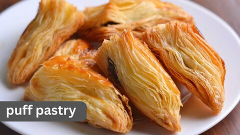 Quick easy homemade puff pastry | ASMR