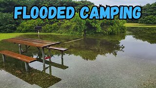 Island Camping in High Winds, Thunderstorms, and Flooding