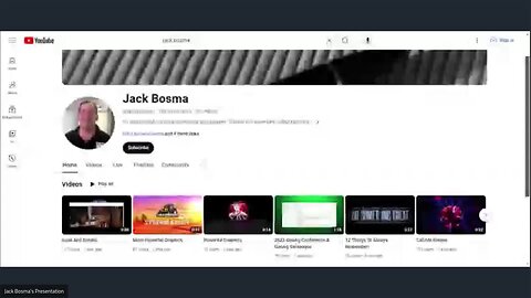 Create A Jack Bosma (Your City) YouTube Channel