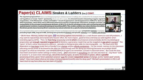 ActInf Livestream #053.0 ~ "Snakes and Ladders in Paleoanthropology" & "To copy or not to copy…"