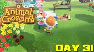 Animal Crossing: New Horizons Day 31 - Nintendo Switch Gameplay 😎Benjamillion