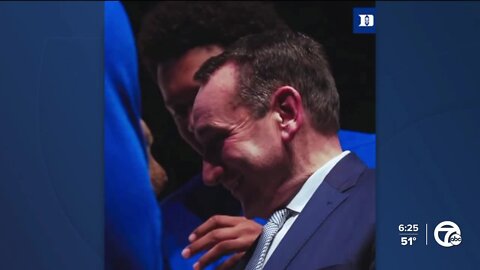 Coach K gets a puppy as parting gift from Duke basketball program