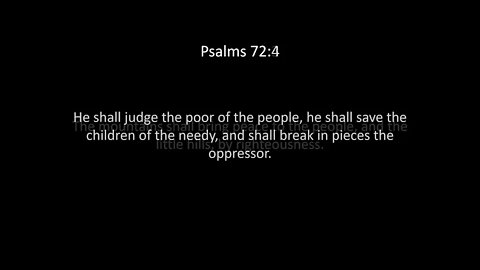 Psalms Chapter 72