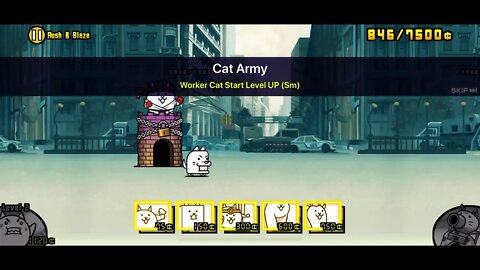 The Battle Cats - Street Fighter (Easy) - Rush & Blaze