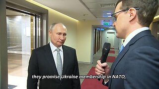 President Putin answers the media question in regard to Ukraine's membership in NATO