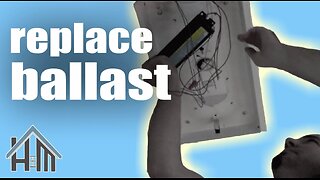 How to repair fluorescent light, replace ballast. Easy! Home Mender.