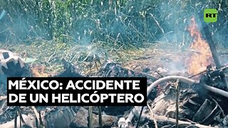 Al menos tres muertos tras accidentarse un helicóptero en el estado mexicano de Jalisco