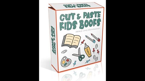 Cut & Paste Kids Books Review, Bonus, OTOs – Children’s “scissor skills” book niche market