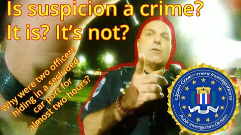 Suspicion is a Crime? Yes? No? - Fort Myers Police Department