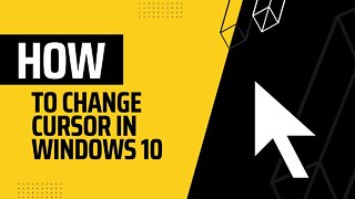 HOW TO CHANGE YOUR MOUSE CURSOR ON WINDOWS 10 *2022* UPDATED