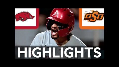 Arkansas vs #7 Oklahoma State | Regionals | 2022 College Baseball