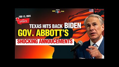 Governor Abbott's Shocking Announcement![TODAY]' - TEXAS HITS BACK AT BIDEN