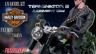 1/6 Scale Model Kit Tamiya Harley Davidson Fat Boy Lo Terminator MotorCycle