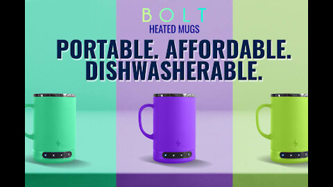 BOLT: the world's first dishwasher safe heated mug