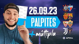 PALPITES DE FUTEBOL PARA HOJE 26 09 2023 + BILHETE DE APOSTA MÚLTIPLA