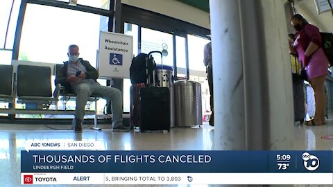 Thousands of US flights canceled