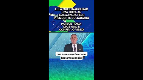 🤬 O Psicopata do ABC querendo inaugurar obra do #GovernoBolsonaro ®️©️®️🇧🇷