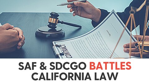 SAF & SDCGO Battles California Law that Suppresses Gun Lawsuits