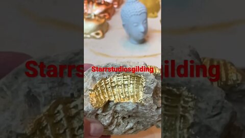 #fossils #buddha #goldleaf #starrstudiostx