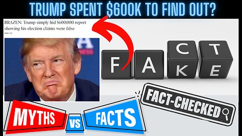 TRUMP KNEW He Lost 2020 says $600k Study - OR DID HE? MYTH BUSTING FACTS EXPOSED!