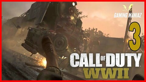 Call of Duty WW2 Full Gameplay No Commentary - God Mod - Story 3 #COD