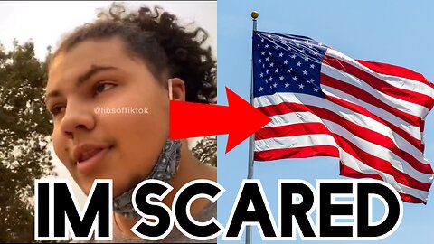 This person feels unsafe when he sees American Flags